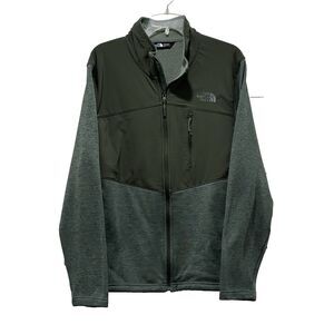 The North Face Men's Norris Full Zip Poly/Fleece Jacket Green/Dark Green - L